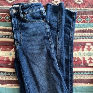 Free People High Rise Skinny Jeans, size 24.
